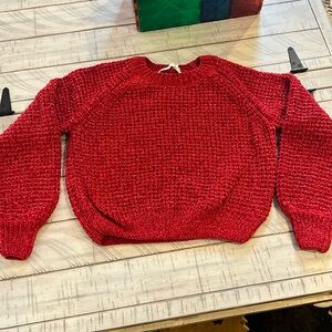 Like new, red Altar’d state sweater, size M, fits more like a S